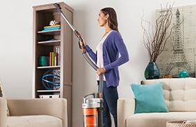 Above the floor cleaning